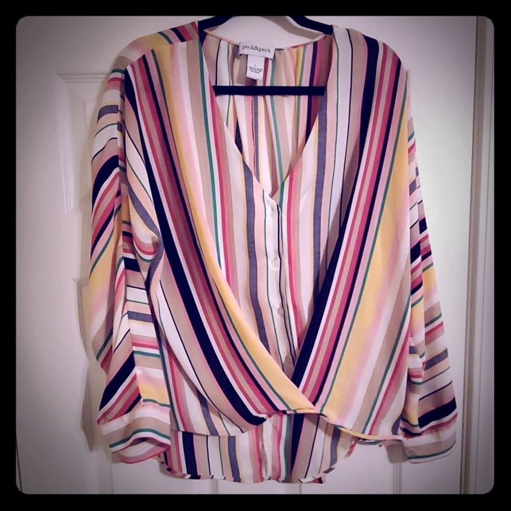 PECK&PECK HIGH LOW SHIRT - Picture 2 of 3